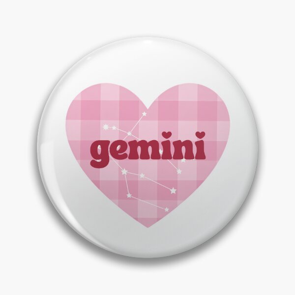 Item preview, Gemini Astrology Zodiac Sign Heart designed and sold by The Turquoise Brush.