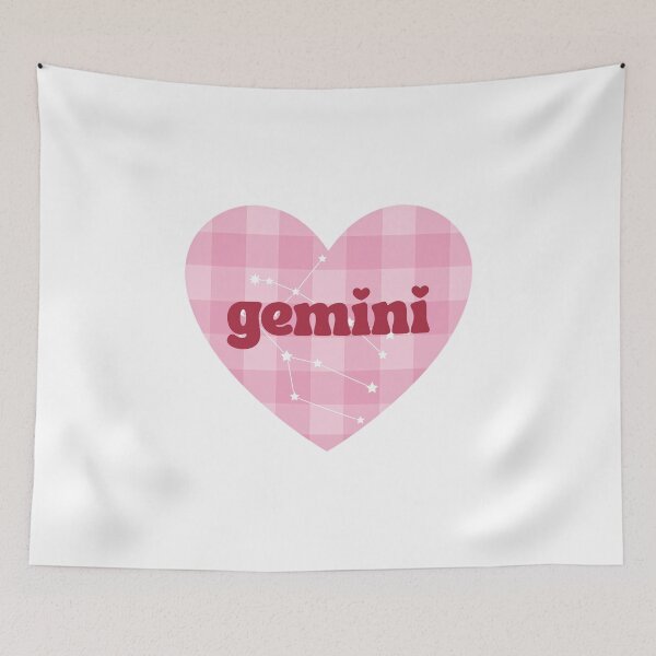 Item preview, Gemini Astrology Zodiac Sign Heart designed and sold by The Turquoise Brush.