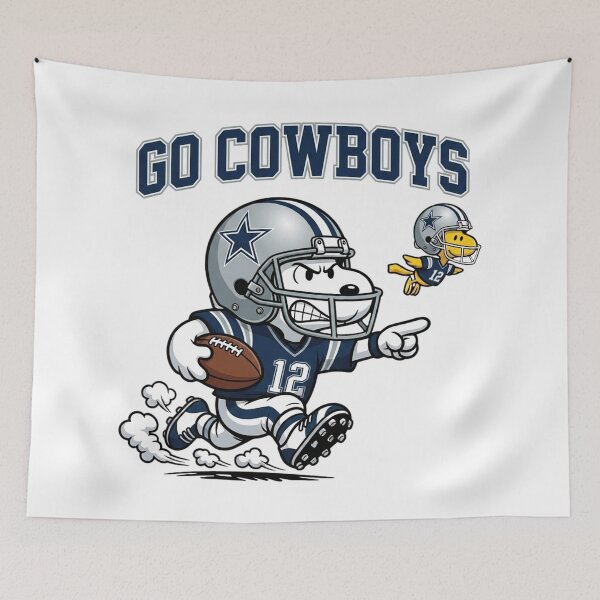 Item preview, Snoopy Go Cowboys Football Fan Art designed and sold by CaneufeyCip.