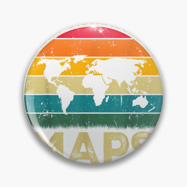 Item preview, Easily Distracted By Maps, Funny Geography Teacher T-Shirt designed and sold by Magoya Store ⭐⭐⭐⭐⭐.