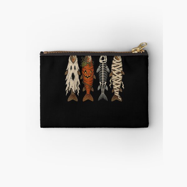 Item preview, Ghost Pumpkin Skeleton Mummy Trout Funny Halloween Fishing  designed and sold by MatherFisher.