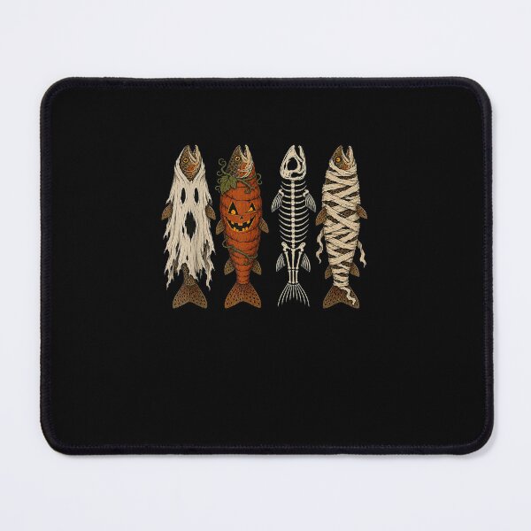 Item preview, Ghost Pumpkin Skeleton Mummy Trout Funny Halloween Fishing designed and sold by MatherFisher.