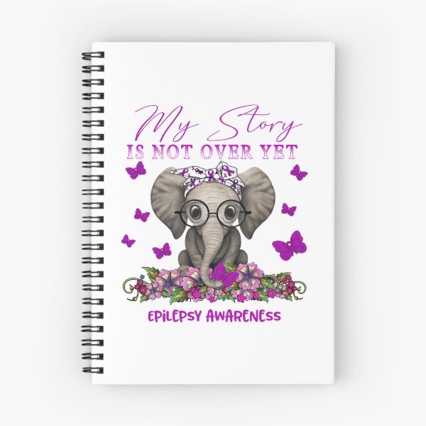 Item preview, Cute Elephant My Story Is Not Over Yet Epilepsy Awareness designed and sold by FinleyFamilyDes.