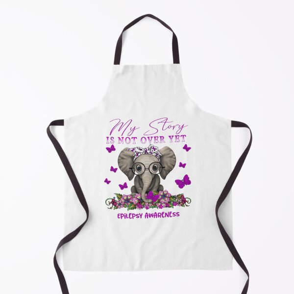 Item preview, Cute Elephant My Story Is Not Over Yet Epilepsy Awareness designed and sold by FinleyFamilyDes.