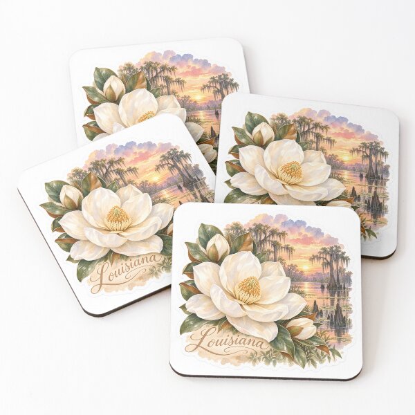 Item preview, Louisiana Magnolia Bayou Sunset designed and sold by Whimspired By Paxx.