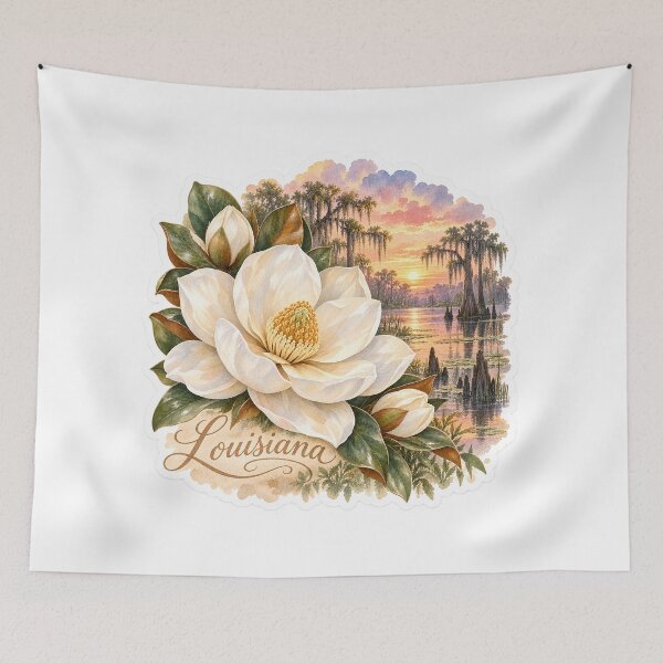 Item preview, Louisiana Magnolia Bayou Sunset designed and sold by Whimspired By Paxx.