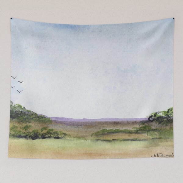Item preview, Distant hills Australian landscape designed and sold by Jill Brooke.