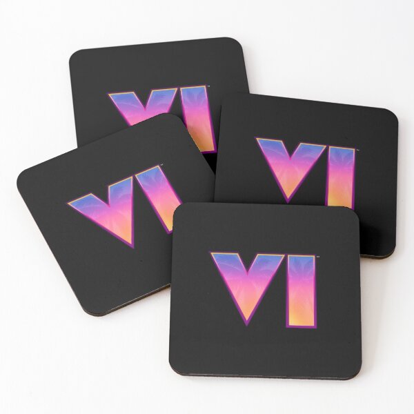 Item preview, Neon Roman Numeral VI Palm Tree Logo - Synthwave Smartphone Wallpaper designed and sold by Billy Morfo™.
