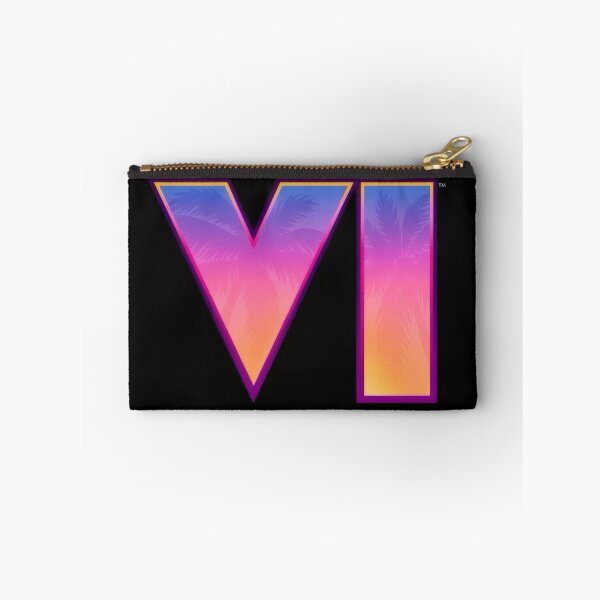 Item preview, Neon Roman Numeral VI Palm Tree Logo - Synthwave Smartphone Wallpaper designed and sold by Billy Morfo™.