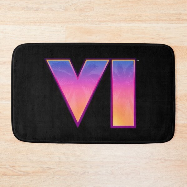 Item preview, Neon Roman Numeral VI Palm Tree Logo - Synthwave Smartphone Wallpaper designed and sold by Billy Morfo™.