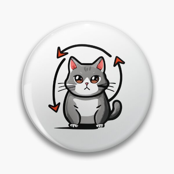 Item preview, Sad Cat Circular Motion Art designed and sold by SoyLamderma.