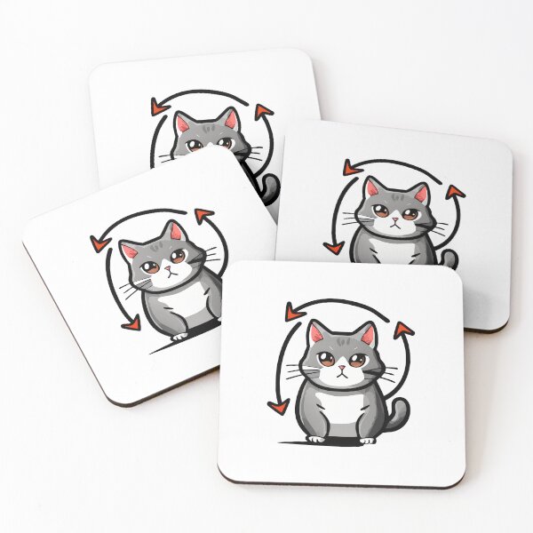 Item preview, Sad Cat Circular Motion Art designed and sold by SoyLamderma.