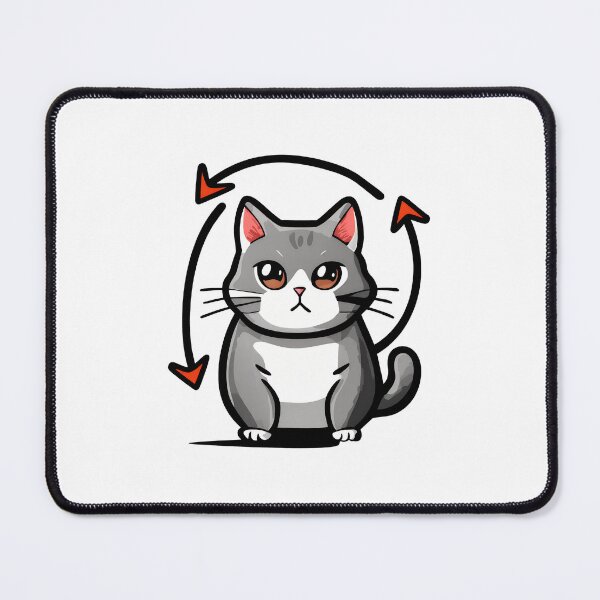 Item preview, Sad Cat Circular Motion Art designed and sold by SoyLamderma.