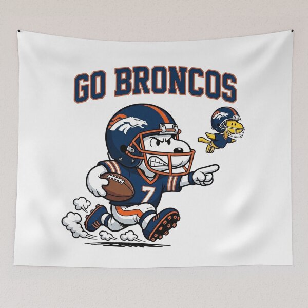 Item preview, Snoopy Go Broncos Football Fan Art designed and sold by CaneufeyCip.