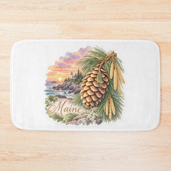 Item preview, Maine White Pine Coastal Lighthouse designed and sold by Whimspired By Paxx.