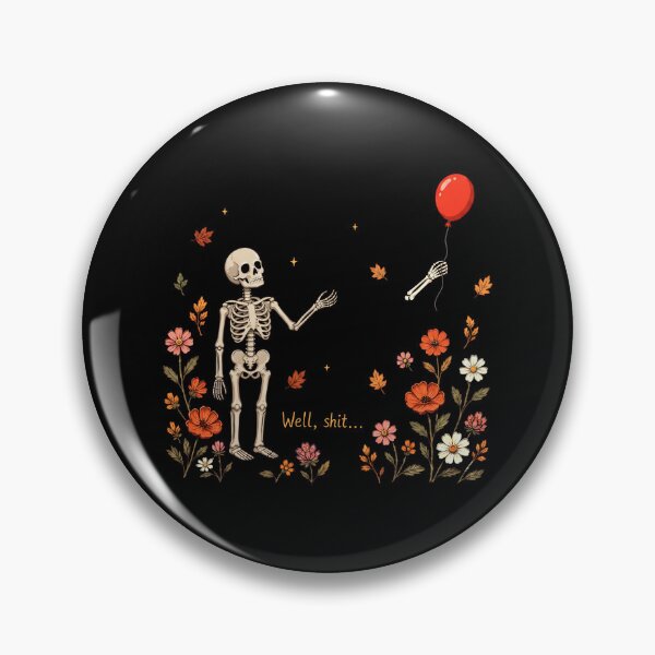 Item preview, Funny Skeleton Lost Balloon designed and sold by hannartbaker.