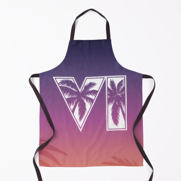 Item preview, Sunset Synthwave Roman Numeral VI - Tropical Palm Desktop Wallpaper designed and sold by Billy Morfo™.