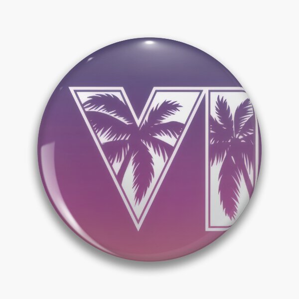 Item preview, Sunset Synthwave Roman Numeral VI - Tropical Palm Desktop Wallpaper designed and sold by Billy Morfo™.