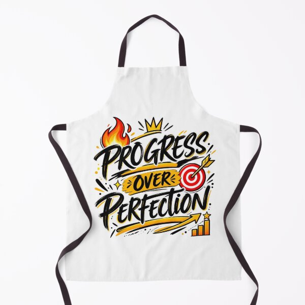 Item preview, Progress Over Perfection Motivational Growth Mindset Typography designed and sold by TibbuTees.