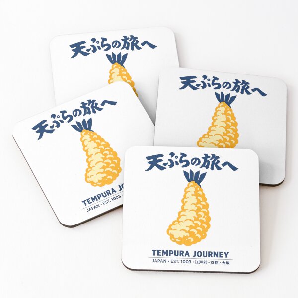 Item preview, Tempura Journey Vintage Japan Travel Poster Design designed and sold by maaameee.