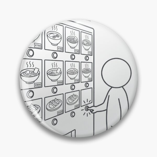 Item preview, Japanese Ramen Ticket Vending Machine - Food Culture Pictogram designed and sold by japan-picto.