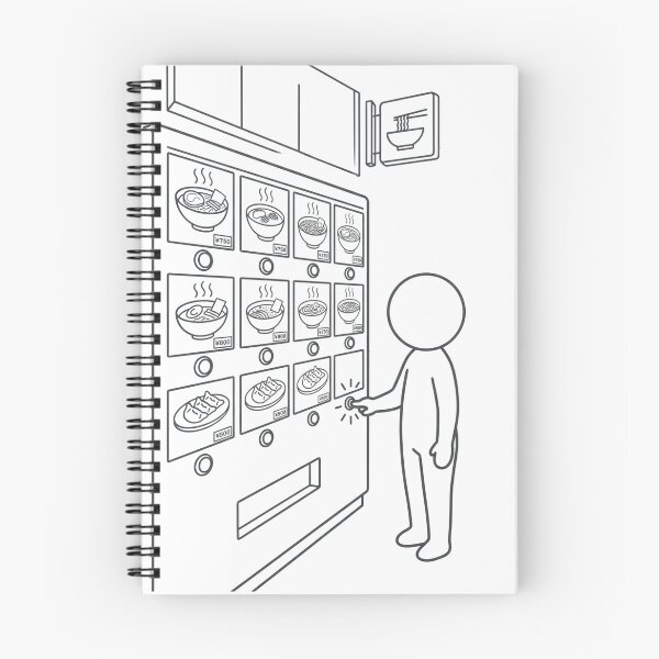 Item preview, Japanese Ramen Ticket Vending Machine - Food Culture Pictogram designed and sold by japan-picto.