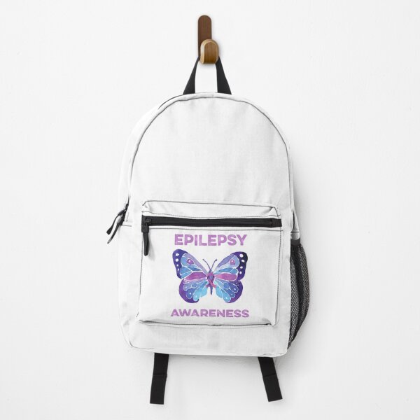 Item preview, Epilepsy Awareness Butterfly Purple Ribbon Seizure Neurological Brain Disorder designed and sold by FinleyFamilyDes.