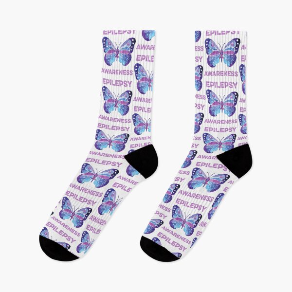 Item preview, Epilepsy Awareness Butterfly Purple Ribbon Seizure Neurological Brain Disorder designed and sold by FinleyFamilyDes.