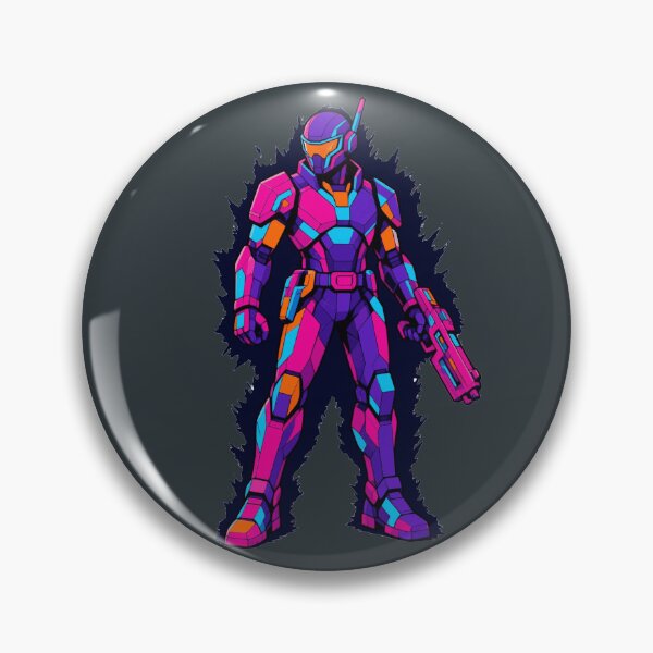 Item preview, Cyberpunk Space Marine Sci Fi Armor Soldier Synthwave designed and sold by KungPowUnicorn.