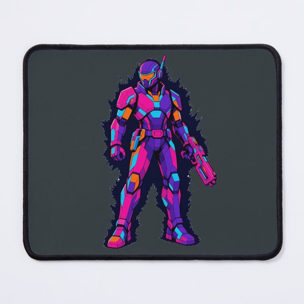 Item preview, Cyberpunk Space Marine Sci Fi Armor Soldier Synthwave designed and sold by KungPowUnicorn.