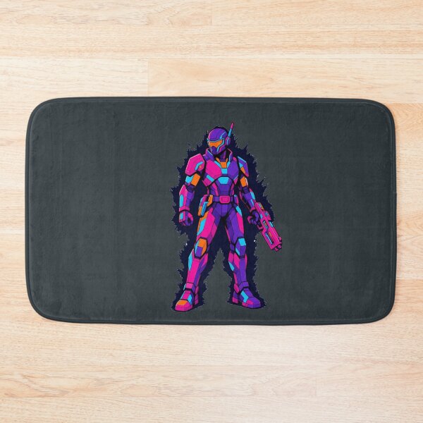 Item preview, Cyberpunk Space Marine Sci Fi Armor Soldier Synthwave designed and sold by KungPowUnicorn.