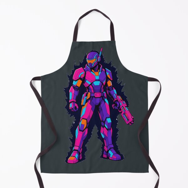 Item preview, Cyberpunk Space Marine Sci Fi Armor Soldier Synthwave designed and sold by KungPowUnicorn.