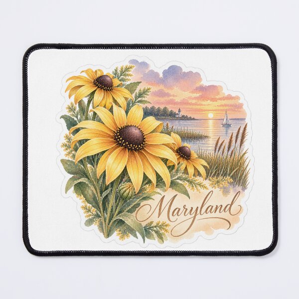 Item preview, Maryland Black Eyed Susans Chesapeake Sunset designed and sold by Whimspired By Paxx.