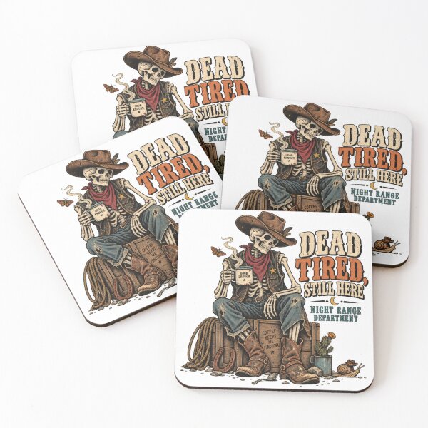Item preview, Dead Tired Still Here Cowboy Skeleton designed and sold by Trendy-Artistry.