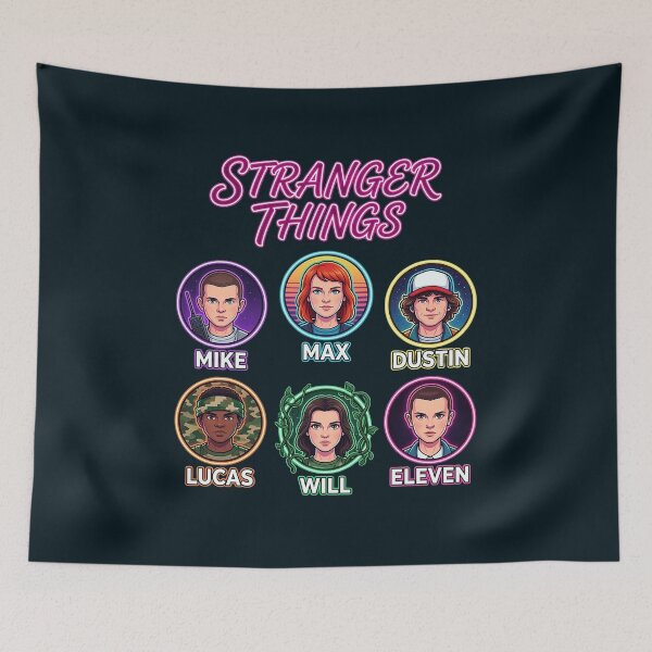 Item preview, Stranger Things Mike Max Dustin Lucas Will Eleven designed and sold by WulflundJewelr.