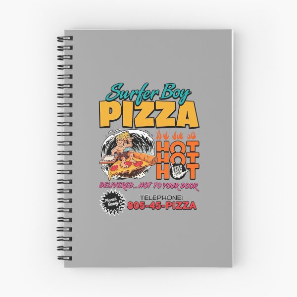 Item preview, Surfer Boy Pizza Hot Pizza Retro Design designed and sold by WulflundJewelr.
