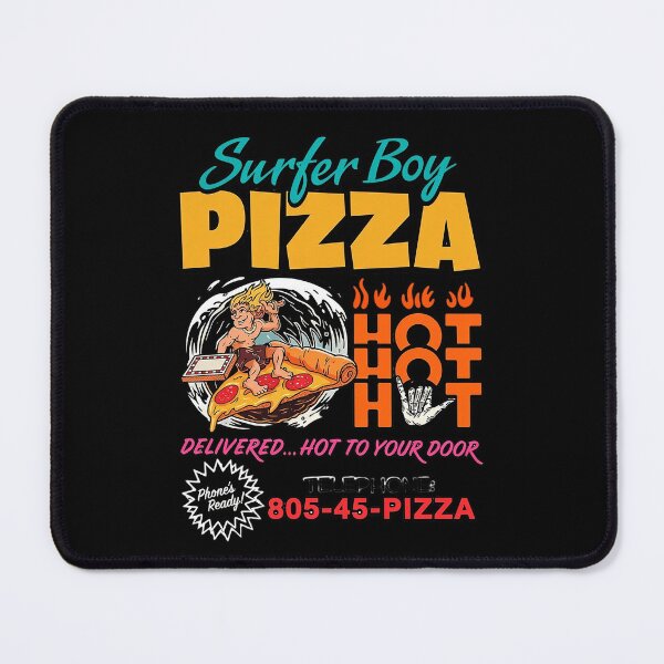Item preview, Surfer Boy Pizza Hot Pizza Retro Design designed and sold by WulflundJewelr.