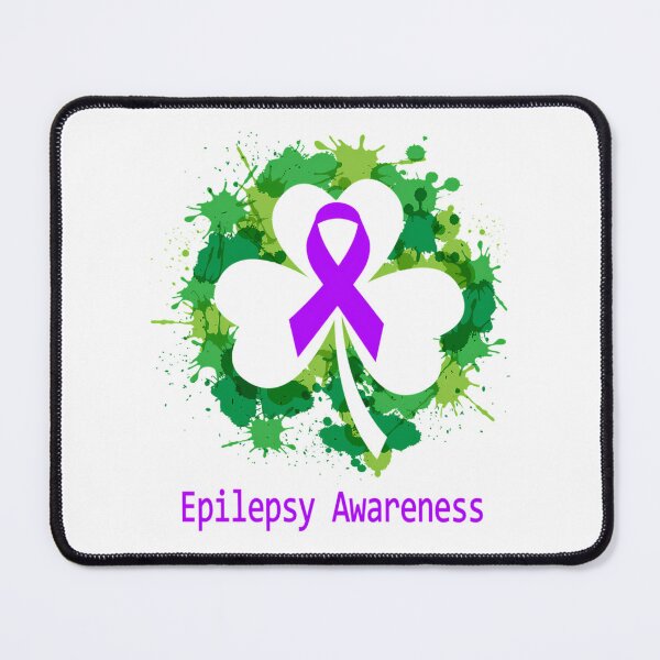 Item preview, Epilepsy Awareness Clover Ribbon Happy Patricks Day Support Epilepsy Warrior Gifts designed and sold by FinleyFamilyDes.