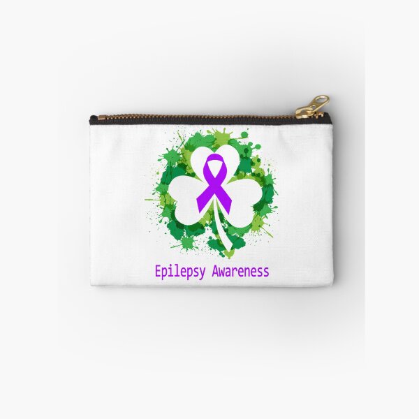 Item preview, Epilepsy Awareness Clover Ribbon Happy Patricks Day Support Epilepsy Warrior Gifts designed and sold by FinleyFamilyDes.