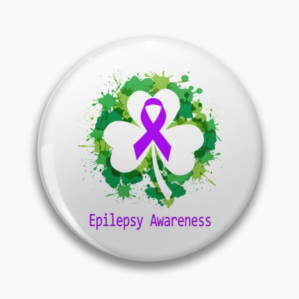 Item preview, Epilepsy Awareness Clover Ribbon Happy Patricks Day Support Epilepsy Warrior Gifts designed and sold by FinleyFamilyDes.
