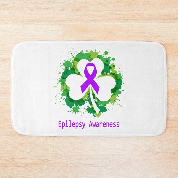 Item preview, Epilepsy Awareness Clover Ribbon Happy Patricks Day Support Epilepsy Warrior Gifts designed and sold by FinleyFamilyDes.