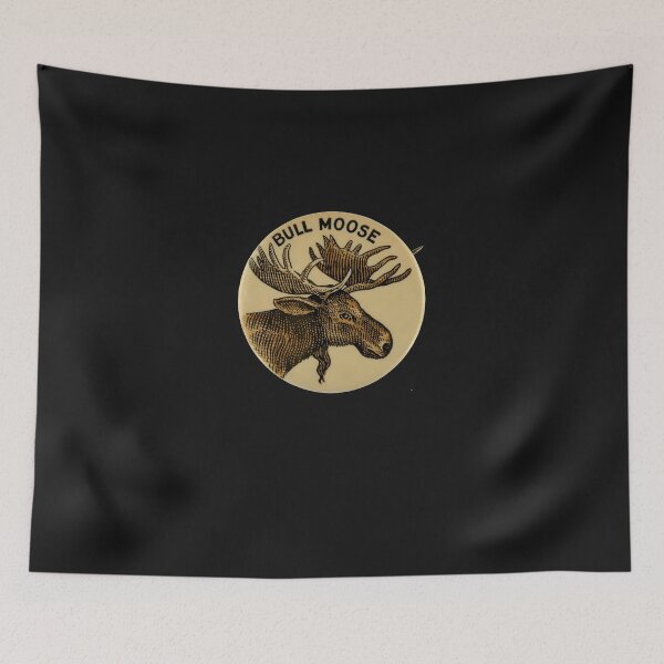 Item preview, Bull Moose Party - Vintage Political Party Pinback Design designed and sold by maybinqscroman.