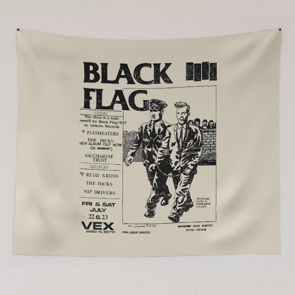 Item preview, Black Flag - Everything Loves a Handsome Killer designed and sold by jiohnrown.