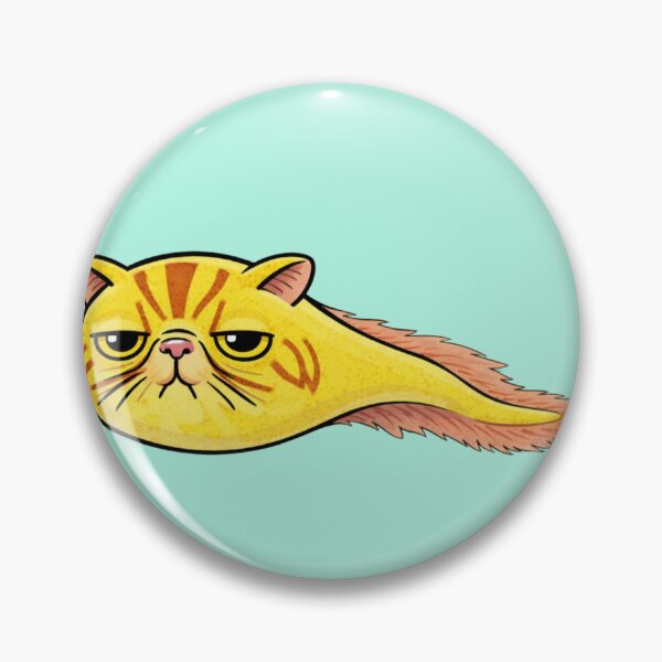 Item preview, Annoyed Orange Tadpole Cat designed and sold by MutationStation.