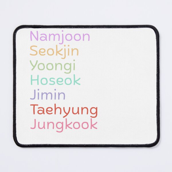 Item preview, Bts kpop band comeback 2026 name tags colorful designed and sold by Arjun4282.