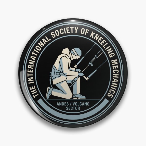 Item preview, Kitesurfing Kneeling Mechanics Emblem designed and sold by SplashTastic.