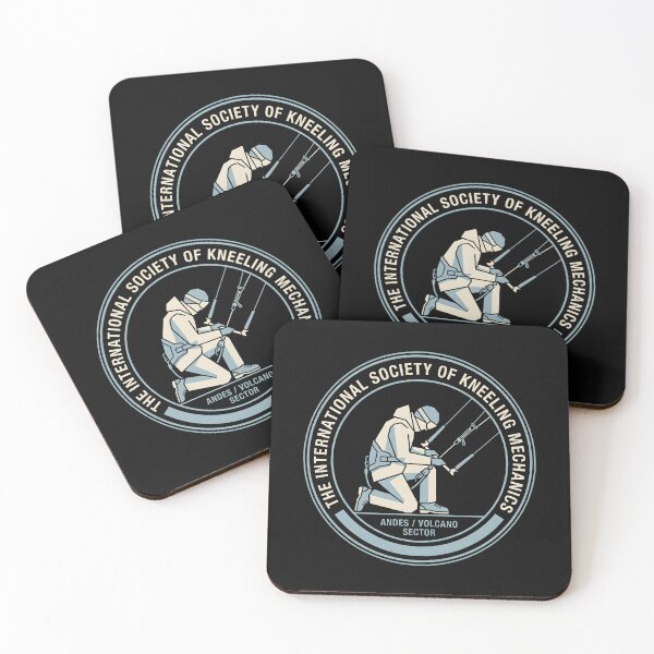 Item preview, Kitesurfing Kneeling Mechanics Emblem designed and sold by SplashTastic.