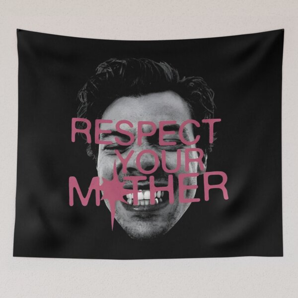 Item preview, Respect Your Mother Pink Typography Harry Portrait designed and sold by Renographicss.