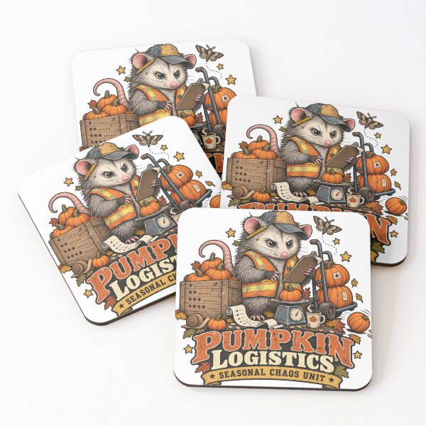 Item preview, Pumpkin Logistics Seasonal Chaos Opossum designed and sold by Trendy-Artistry.