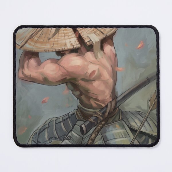 Item preview, Samurai Warrior Under the Moon | Japanese Ronin Fantasy Art designed and sold by HeavenRoad.